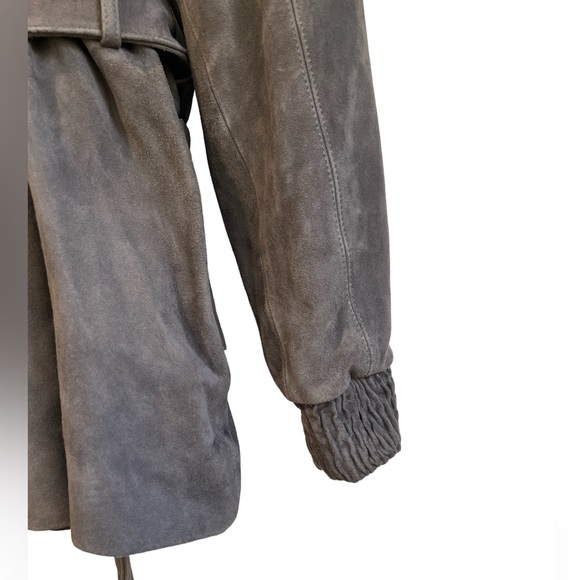 ALICE & OLIVIA***Gray Suede Jacket Coat***Small $1595 - Picture 7 of 7